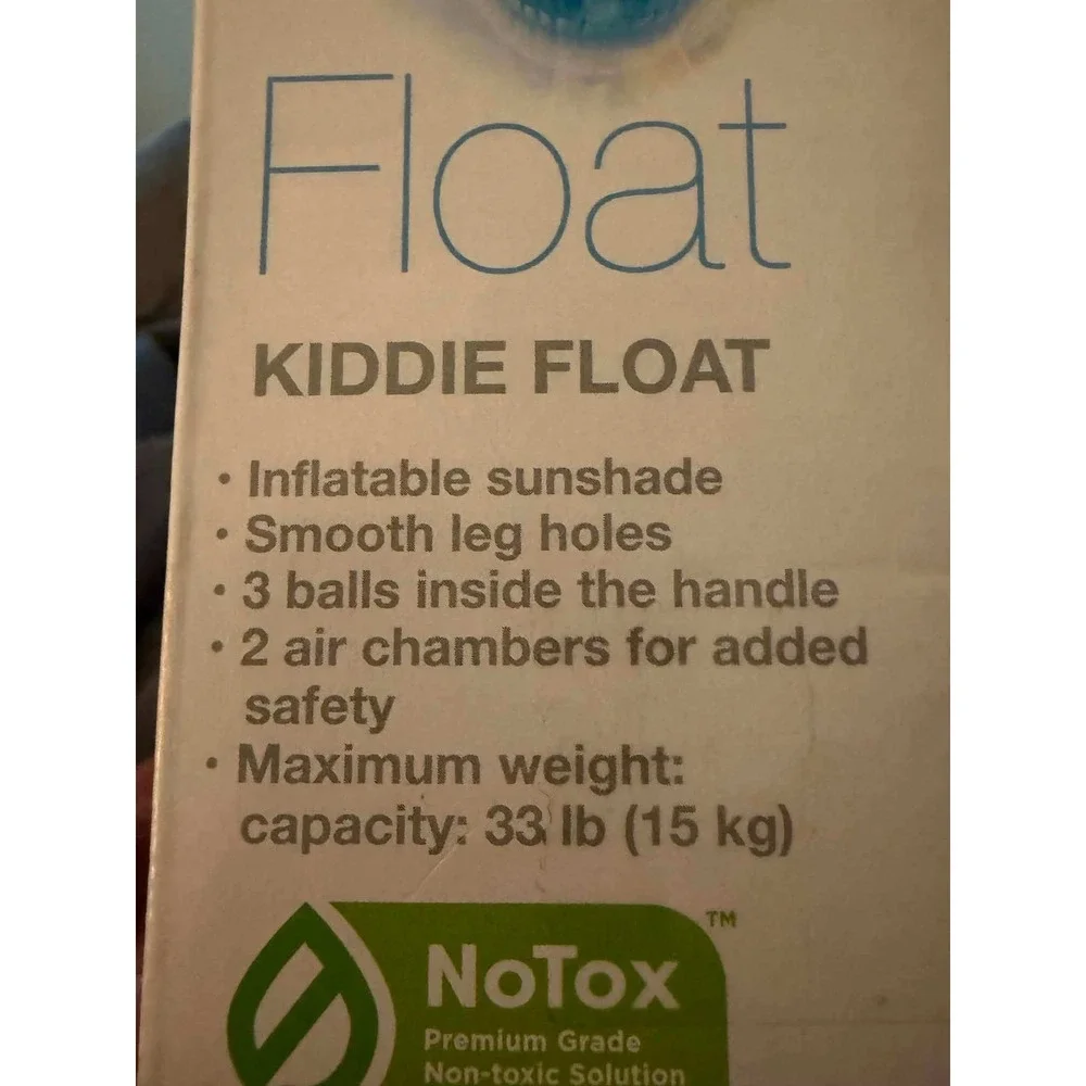 Intex Kiddie Float Baby Pool Inflatable Sunshade Starfish Blue 1-2 Years 56581EP